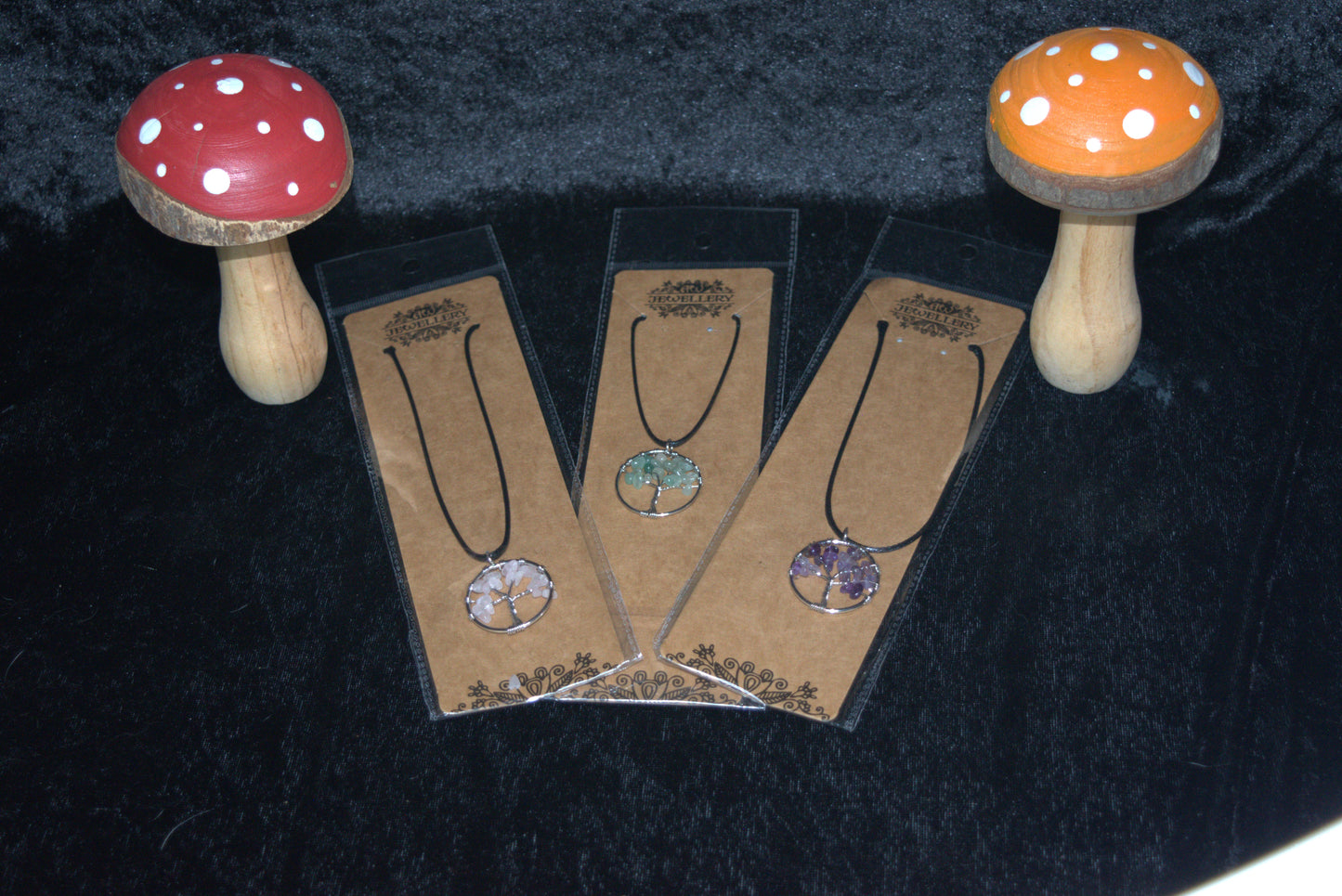 Tree of Life Crystal chip necklace