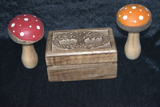 Carved Tree of Life box
